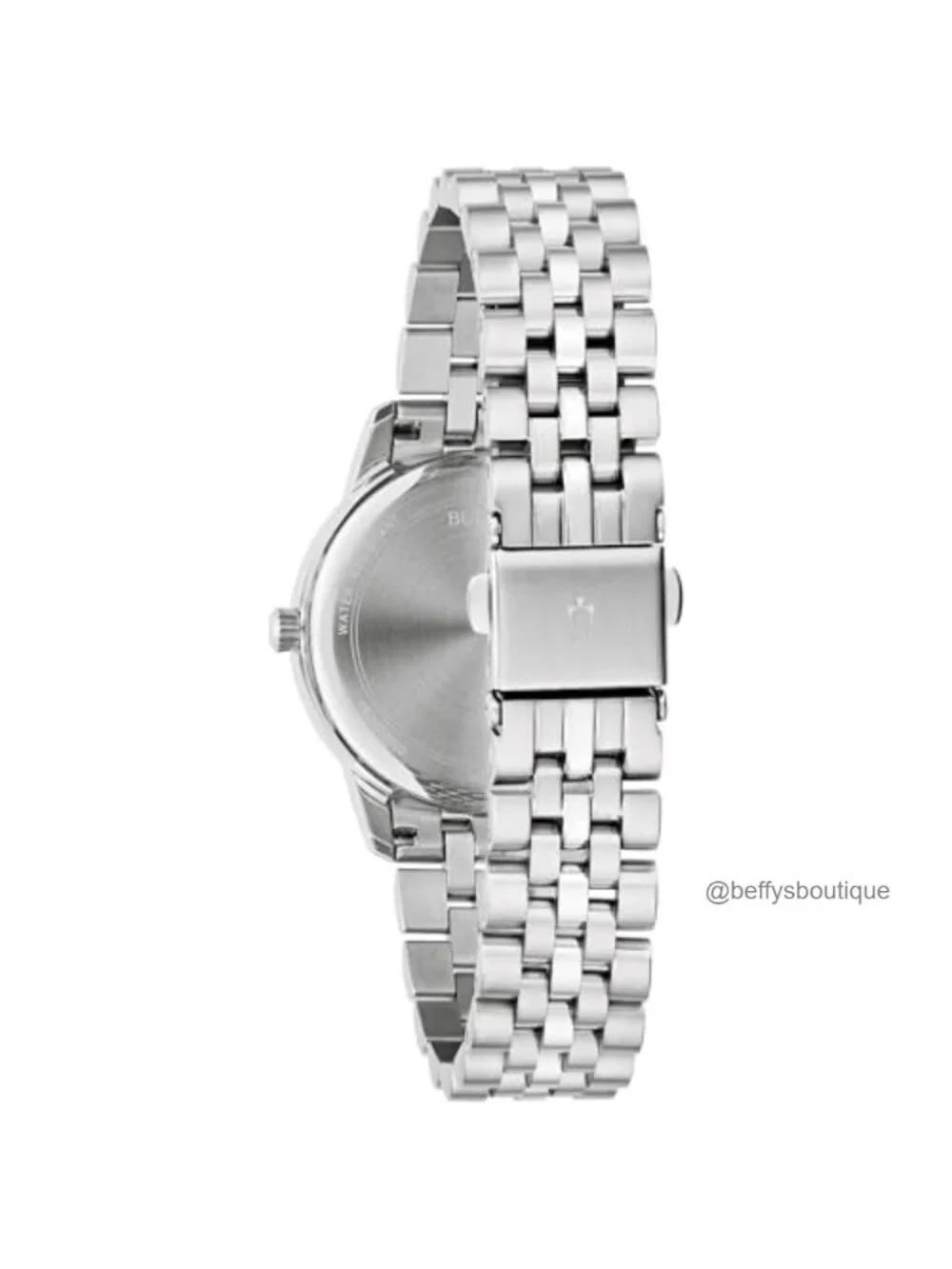 Ladies Diamond Stainless Steel Quartz Watch 32mm Date Display